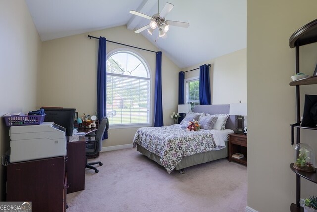 3798 Bermuda Run Dr, Valdosta, GA 31605 - bedroom featuring carpet, an office area, and a ceiling fan