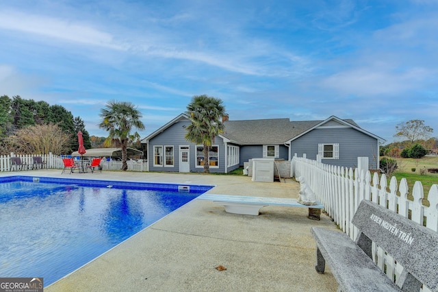 3615 Miller Bottom Rd, Loganville, GA 30052 - view of pool featuring a patio area and a diving board