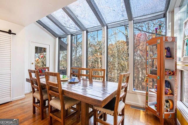 view of sunroom / solarium