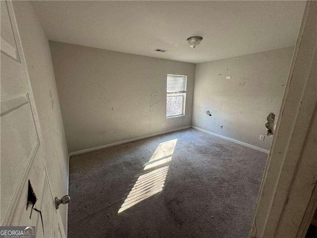 view of carpeted empty room