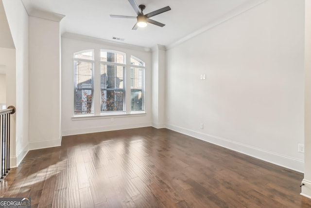 unfurnished living room featuring dark hardwood / wood-style flooring