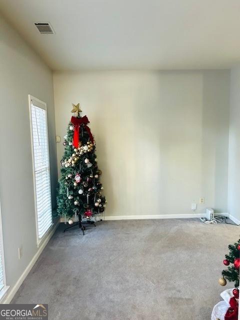 view of carpeted empty room