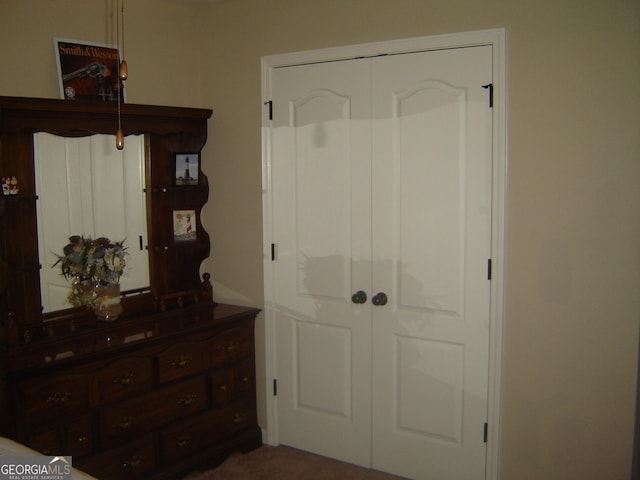 bedroom with a closet