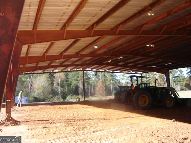 view of horse barn