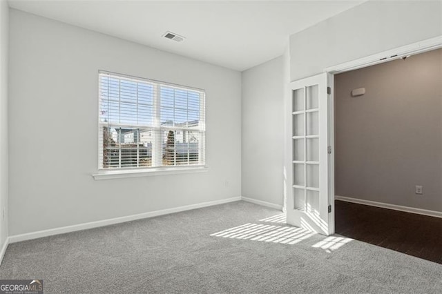 view of carpeted empty room