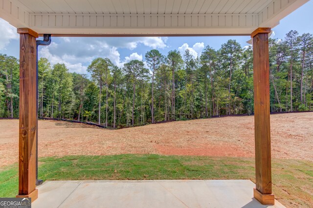 view of yard featuring a patio area