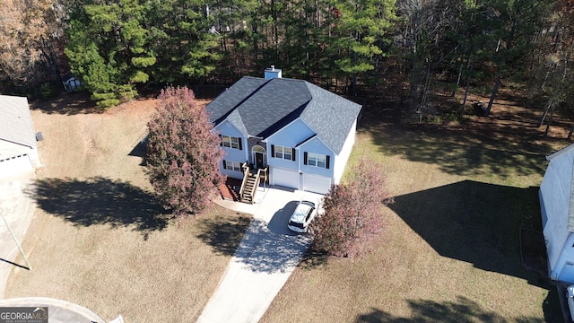 birds eye view of property