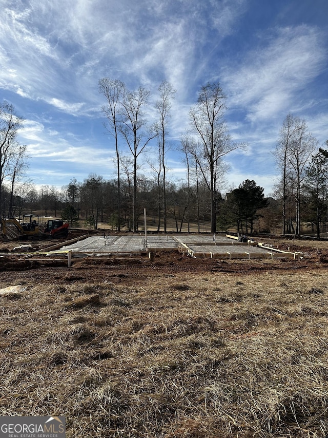 view of yard featuring a rural view