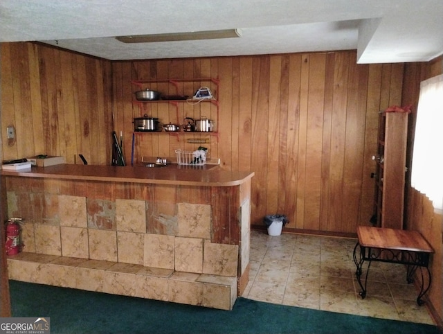 bar with wood walls