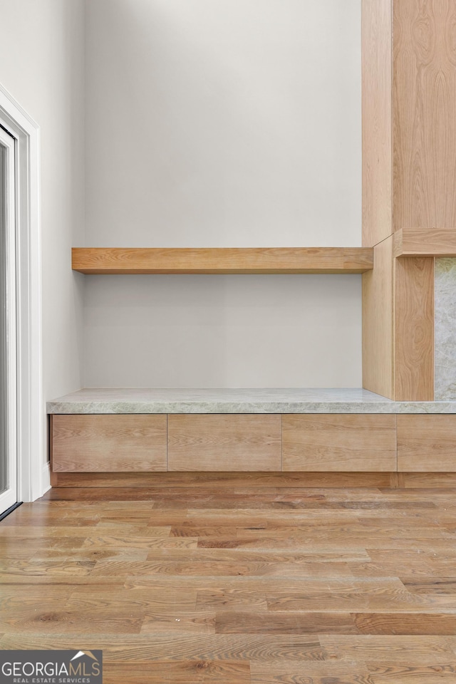 details with wood finished floors