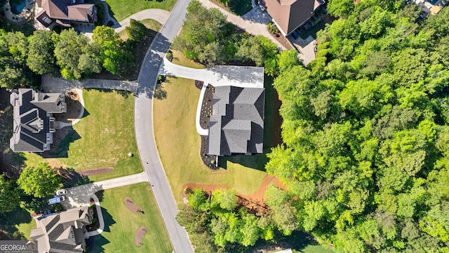 aerial view featuring a residential view