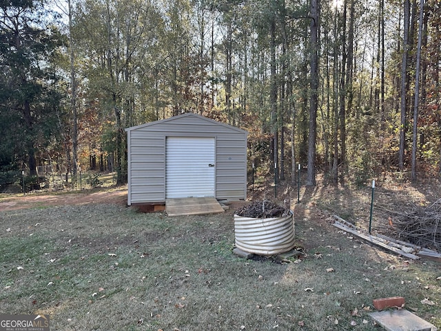 view of outbuilding