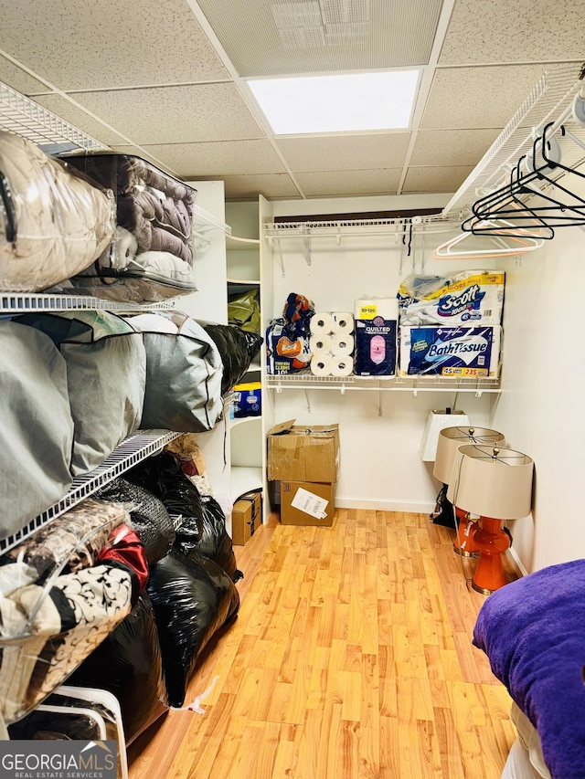 view of storage room