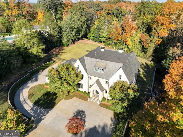 birds eye view of property