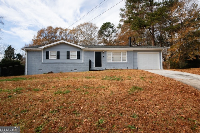 ranch-style house with a garage