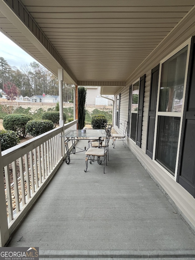 view of patio / terrace featuring a porch