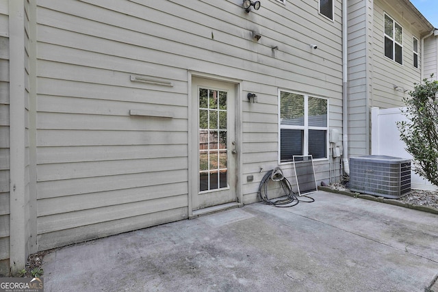 view of patio / terrace featuring cooling unit