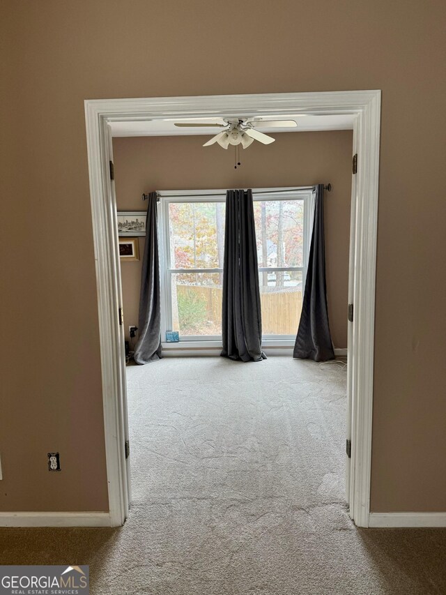 view of carpeted empty room