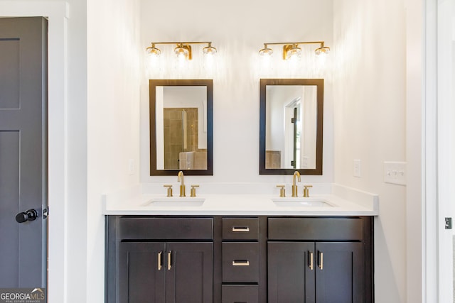 bathroom featuring vanity