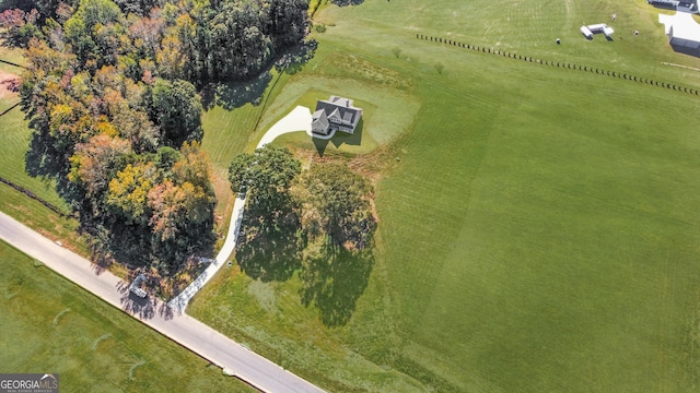 drone / aerial view featuring a rural view