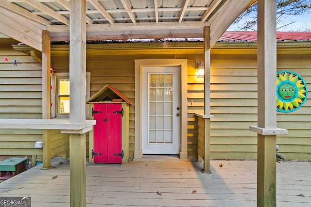 view of entrance to property