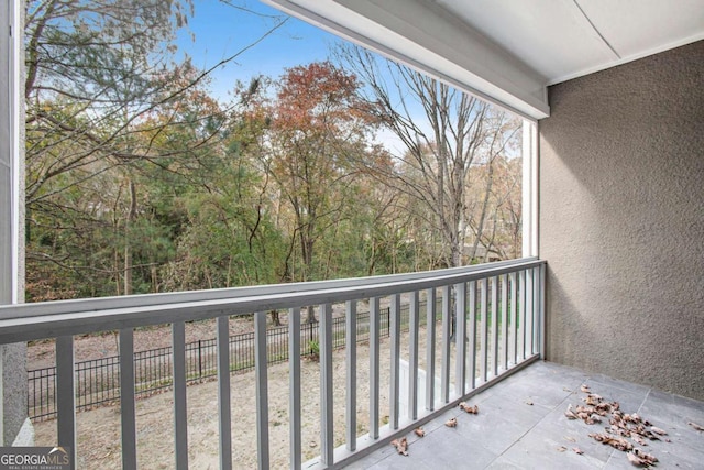 view of balcony