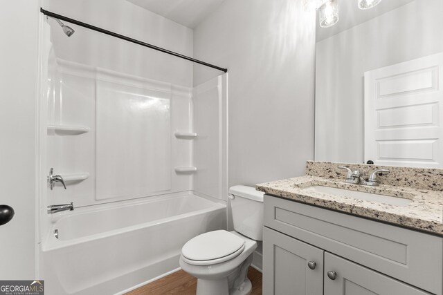 bathroom featuring lofted ceiling, vanity, and shower with separate bathtub