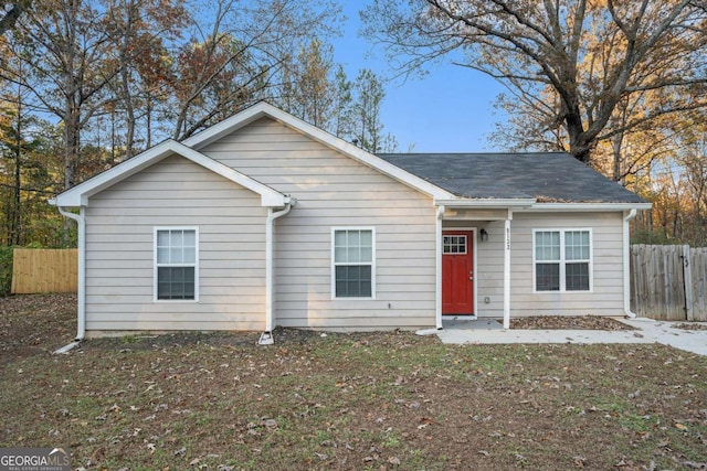 view of ranch-style house