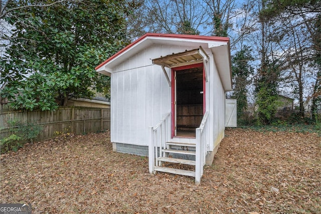 view of outbuilding