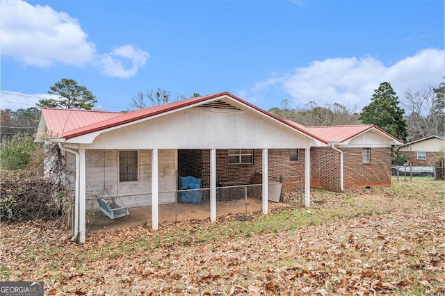 view of rear view of property