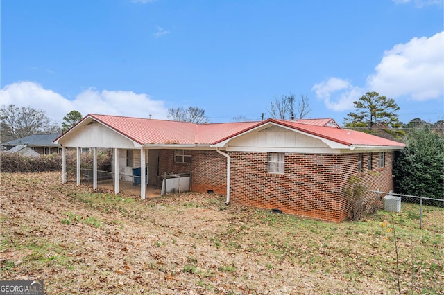 view of back of property