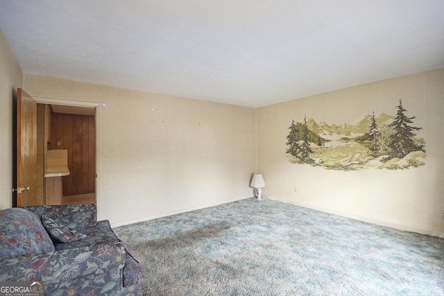 1228 Old Rockmart Rd SE, Silver Creek, GA 30173 - unfurnished living room with carpet flooring and baseboards