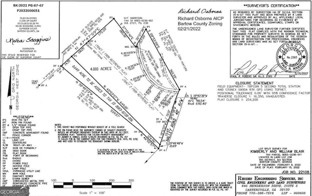 33 Nally Rd, Rydal GA, 30171 land for sale