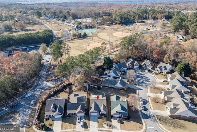 birds eye view of property