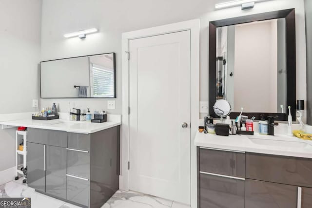 bathroom with vanity