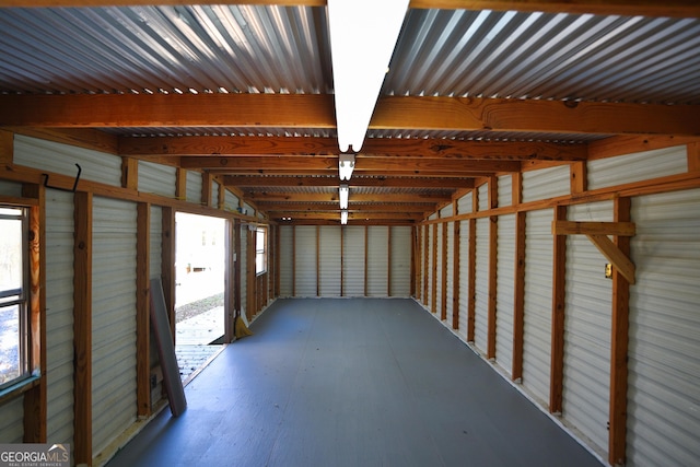 view of storage area