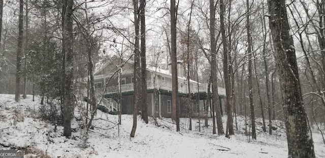 view of snowy landscape