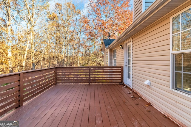 view of wooden terrace