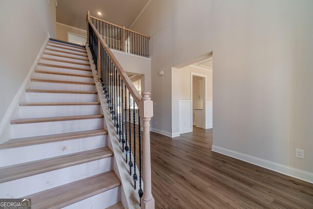 foyer entrance featuring light hardwood / wood-style floors