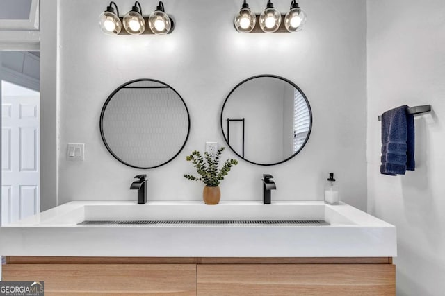 bathroom with vanity