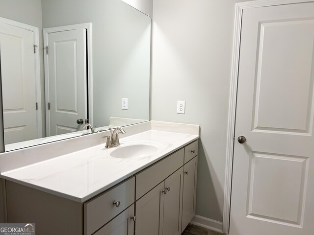 bathroom with vanity