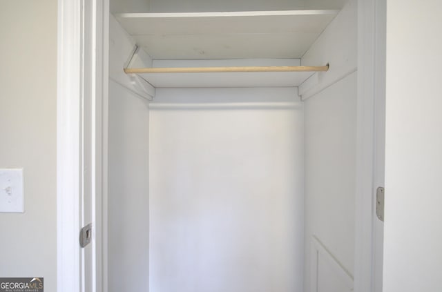 view of closet