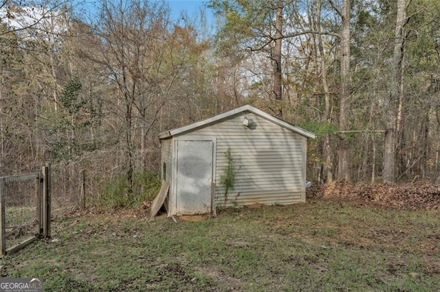 view of outdoor structure