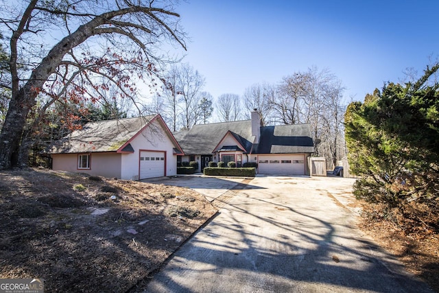 view of front of home featuring a garage