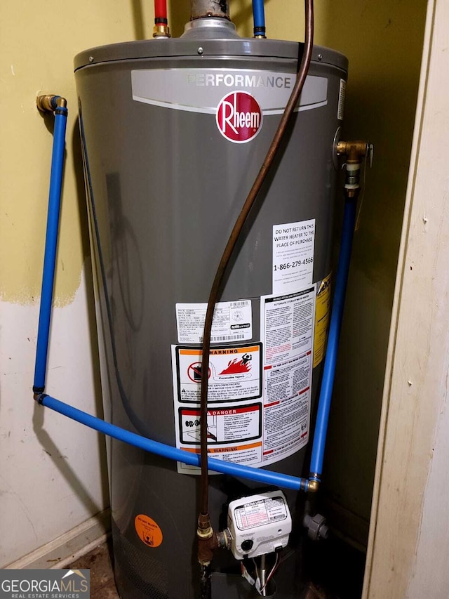 utilities featuring water heater