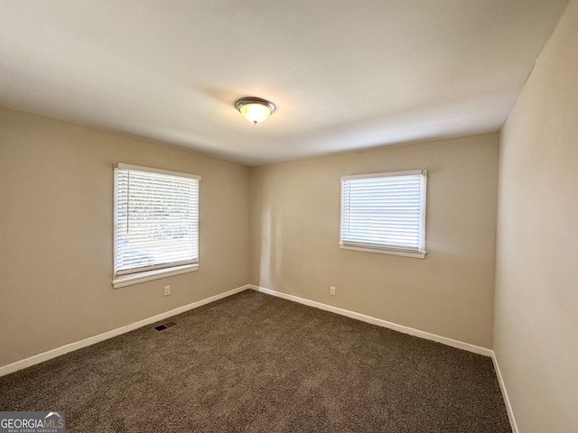 view of carpeted empty room