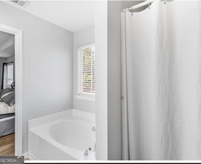 bathroom with a bathing tub