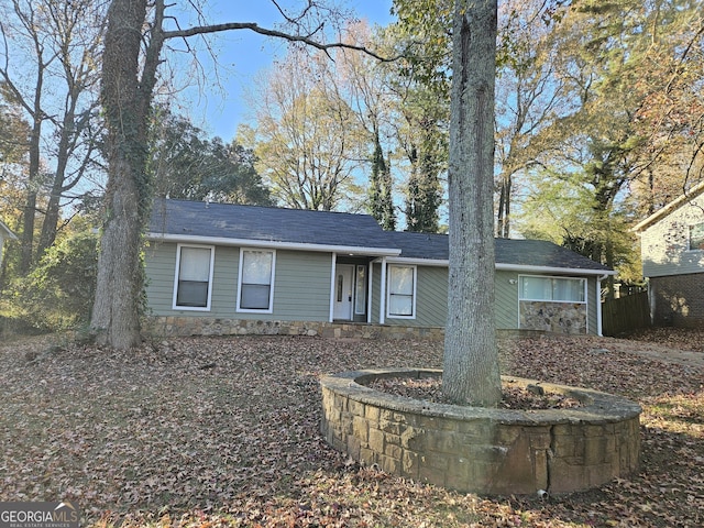 view of ranch-style house