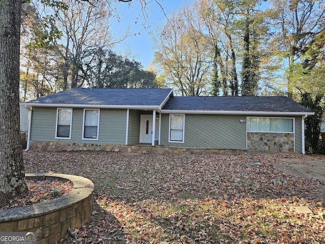 view of ranch-style home