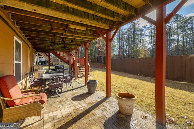 view of patio